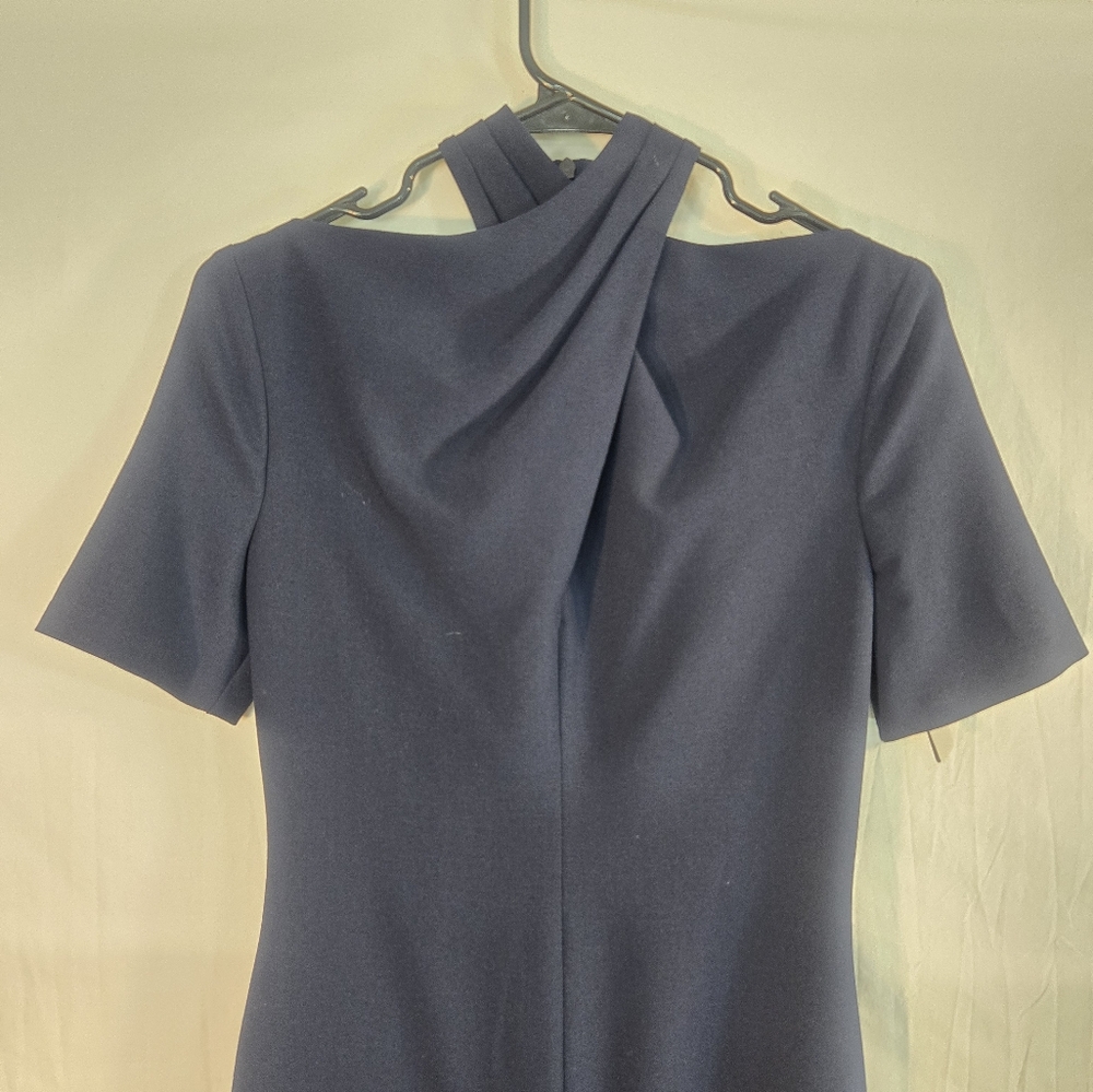 Black Halo Women's Size 0 Blue Mercer Sheath Dress New With Tags - Picture 3 of 5